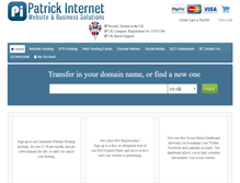 Tablet Screenshot of patrickinternet.co.uk
