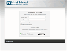 Tablet Screenshot of cp.patrickinternet.co.uk